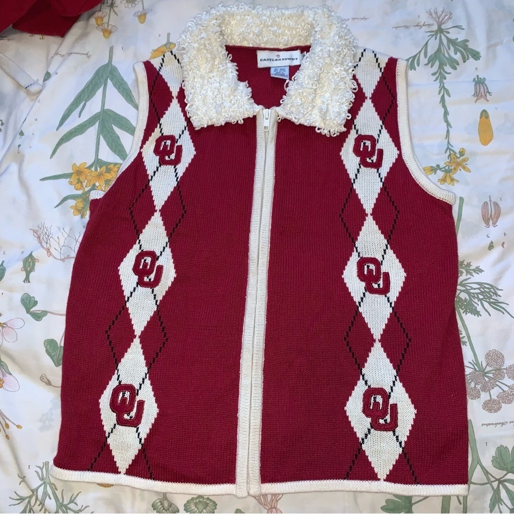 OU SOONER CHRISTMAS VEST